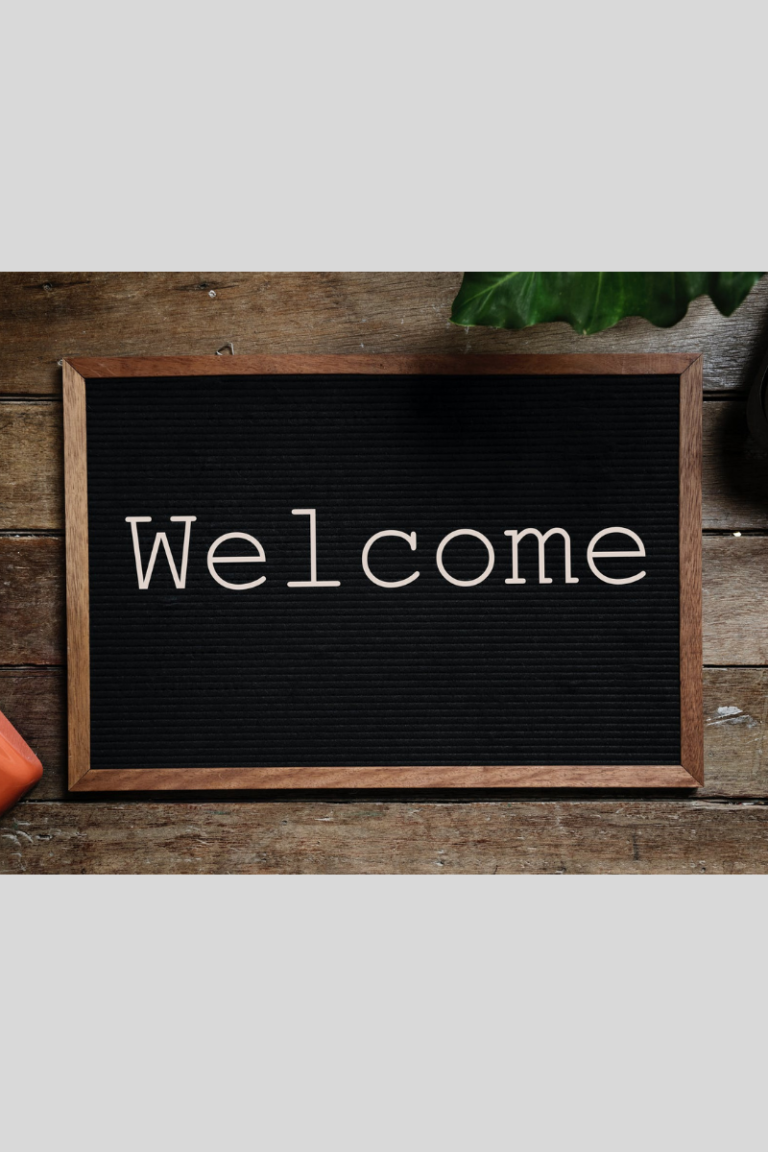 Welcome sign