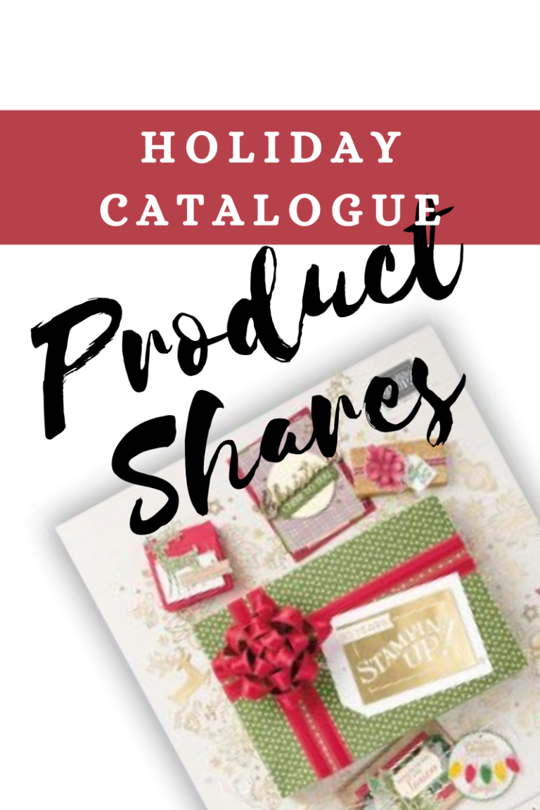 Title page for the Holiday Catalogue product share featuring an image of the 2018 Stampin' Up! Holiday Catalogue cover page