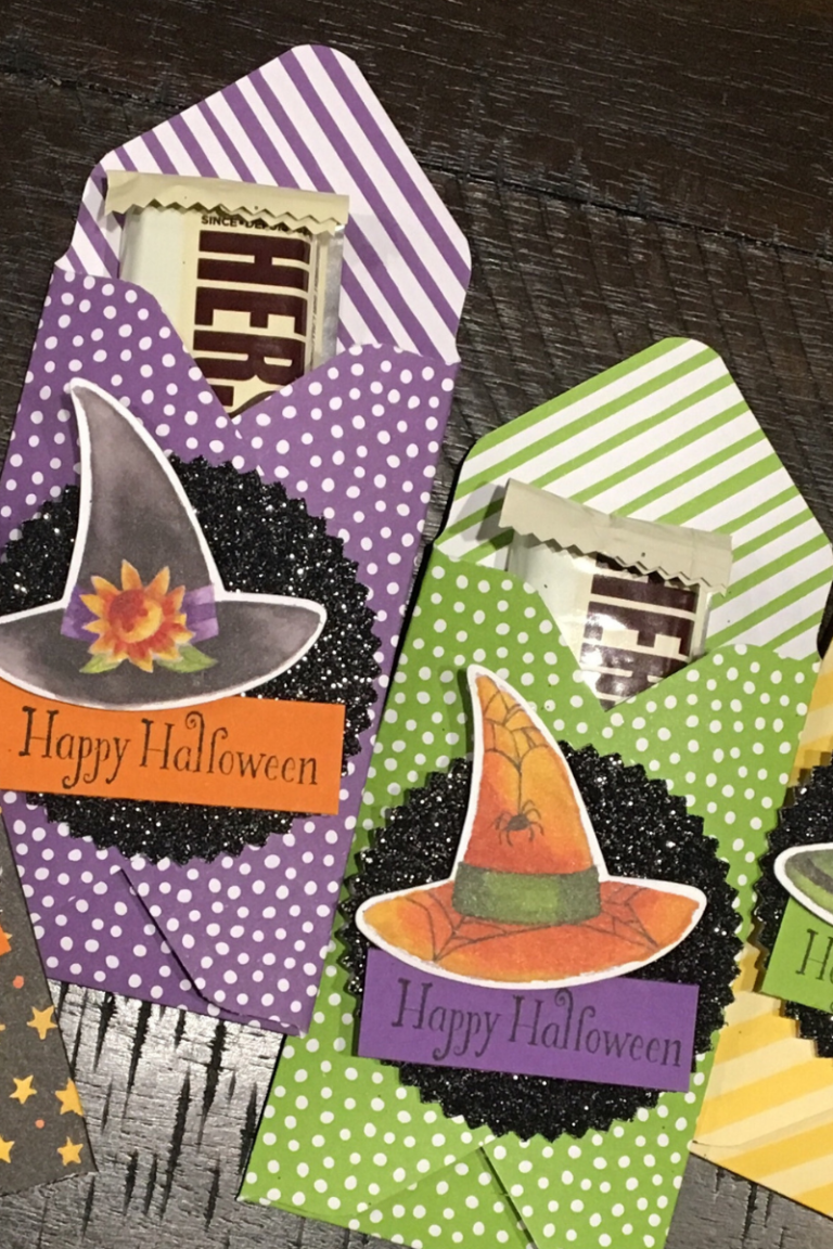 Toil & Trouble candy bar holders for Halloween