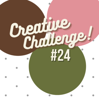 Early Espresso, Mossy Meadow and Rococo Rose coloured circles used to display the colour theme for Creative Challenge #24