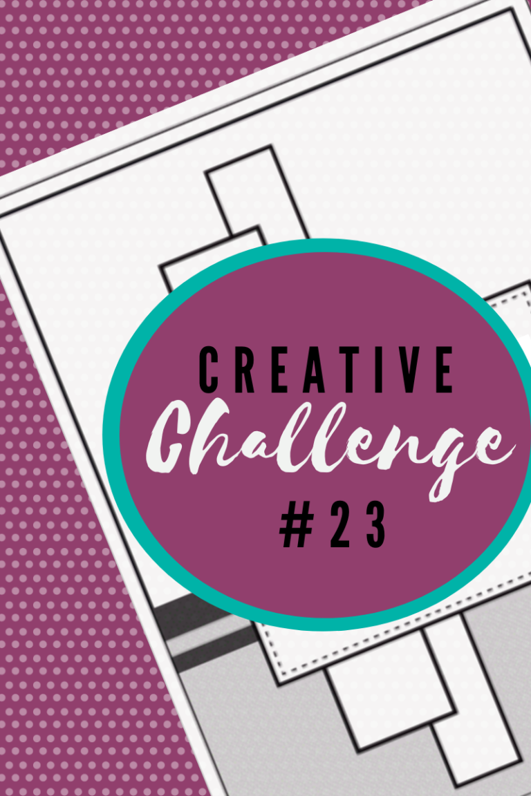 A snippet of the sketch layout being used in Creative Challenge #23