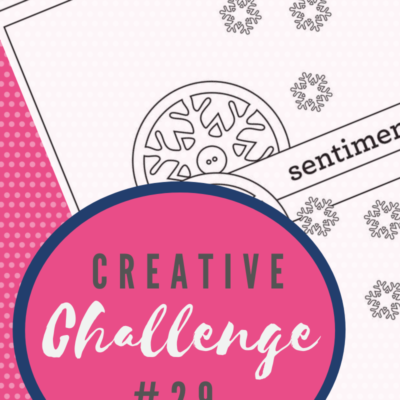 A snippet of the sketch layout being used in Creative Challenge #29