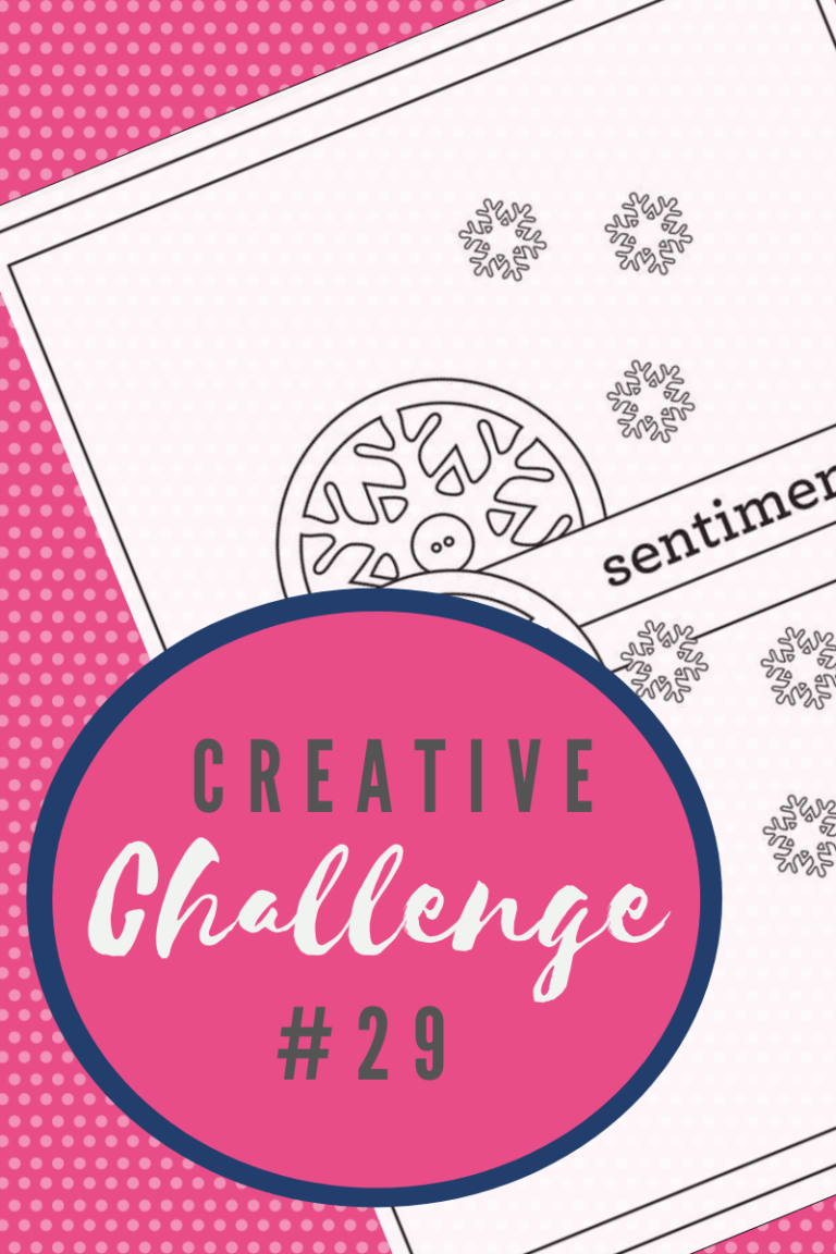A snippet of the sketch layout being used in Creative Challenge #29