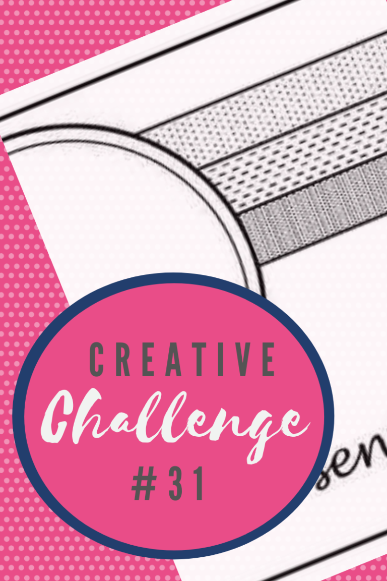 A snippet of the sketch layout being used in Creative Challenge #31