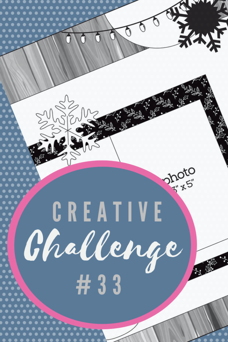 A snippet of the sketch layout being used in Creative Challenge #33