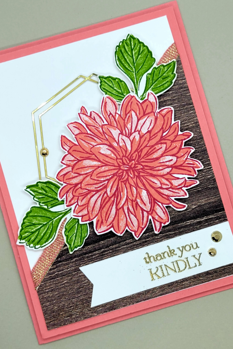 Delicate Dahlias Thank You Kindly Cards