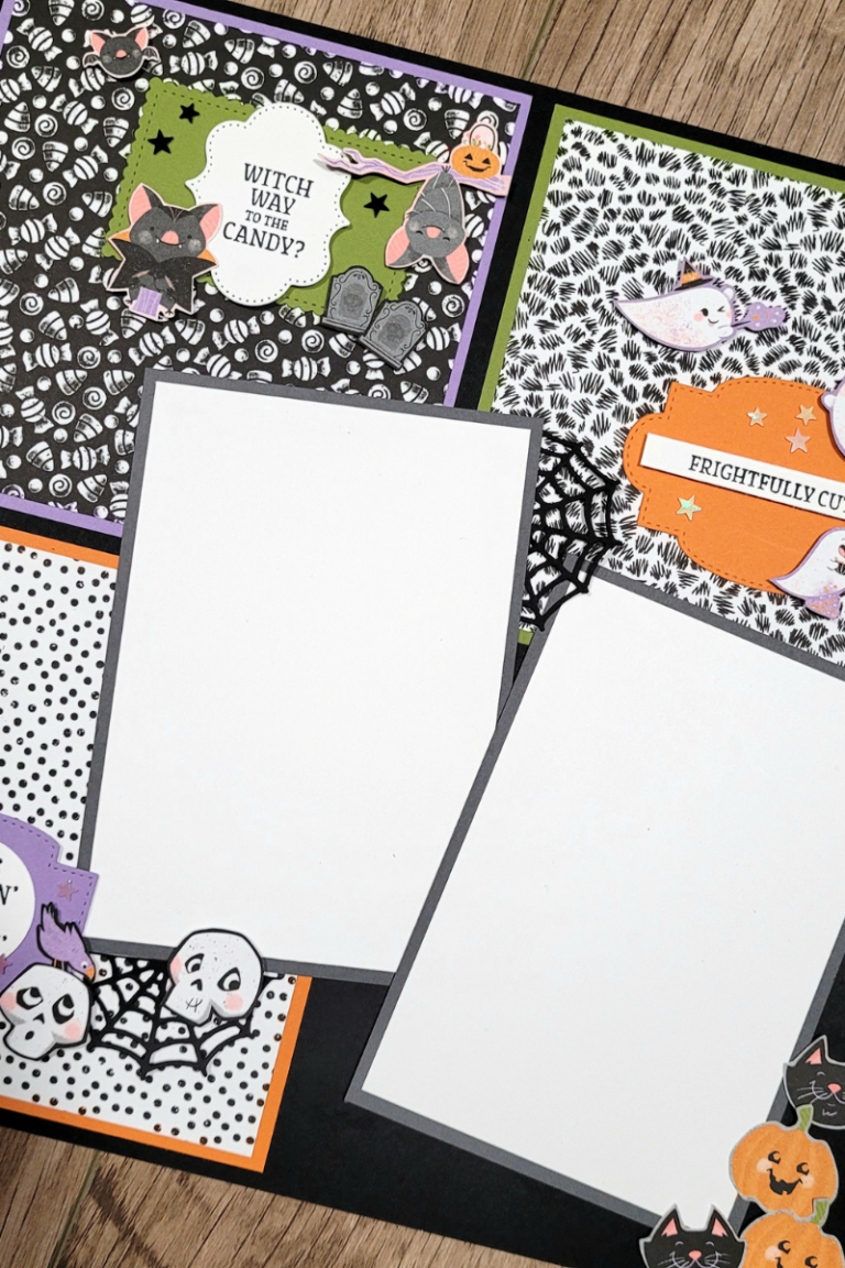 Cute Halloween Scrapbook Layout