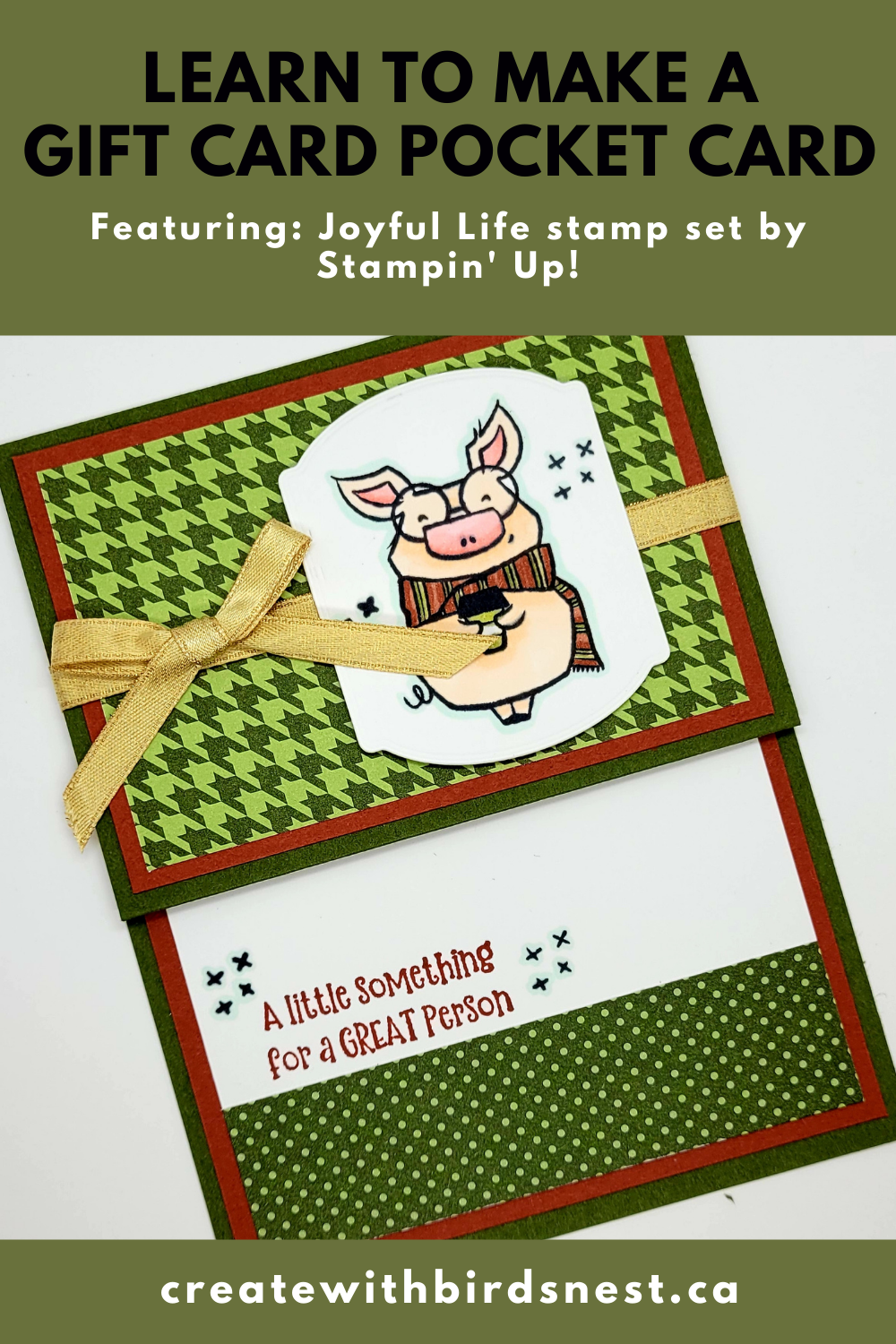 Simple Gift Card Holder with Joyful Life via @denise34
