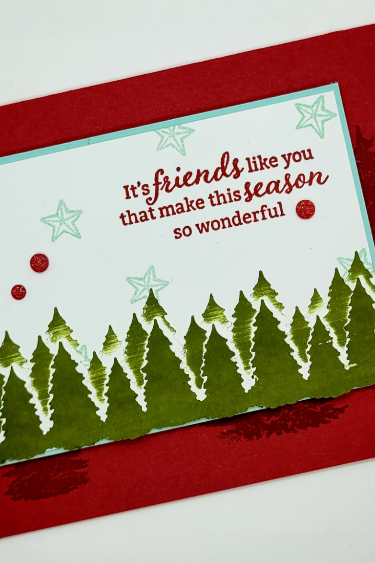 A Fun Ink Technique & Stampin’ Up! Evergreen Elegance Bundle