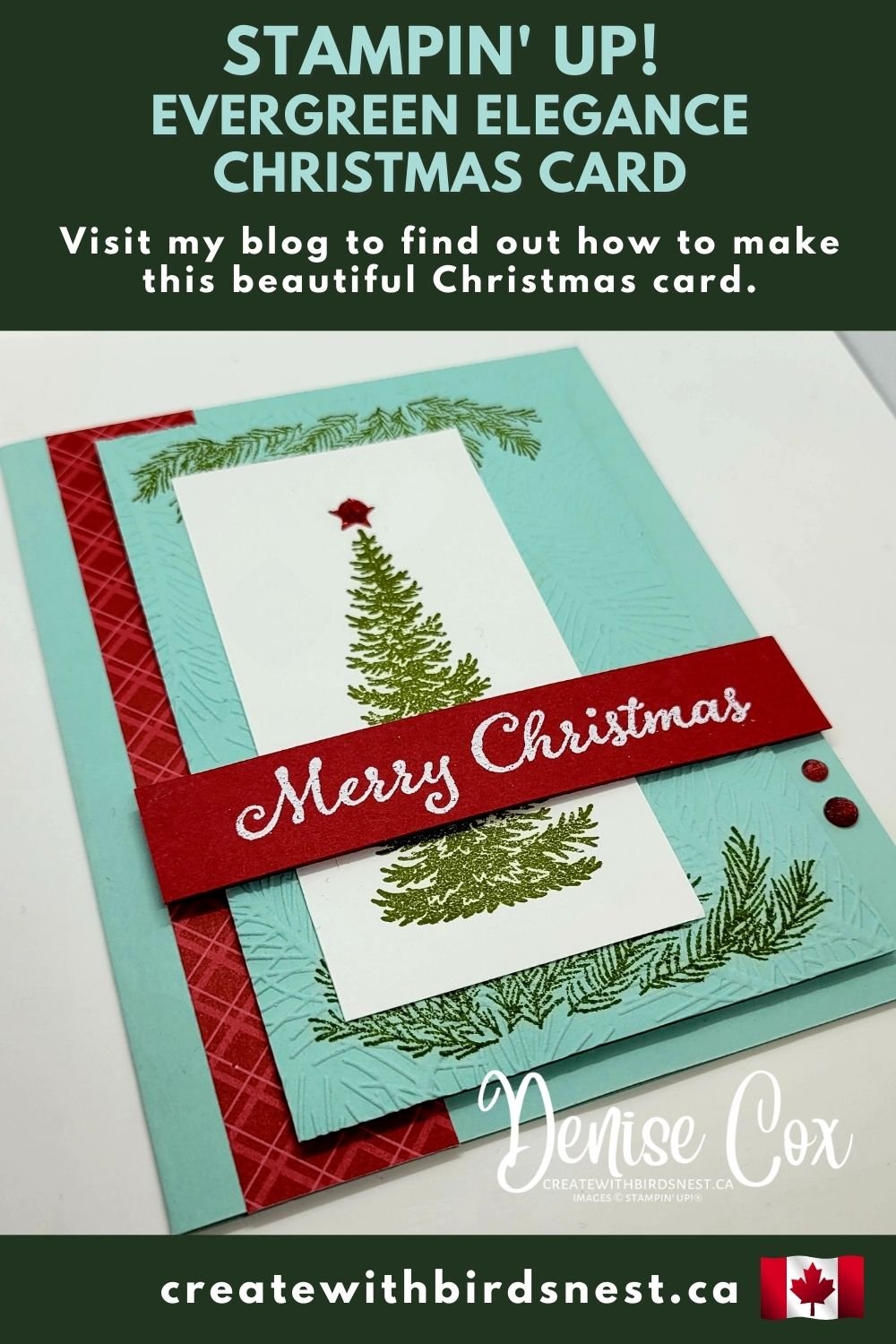 Stampin’ Up! Evergreen Elegance via @denise34