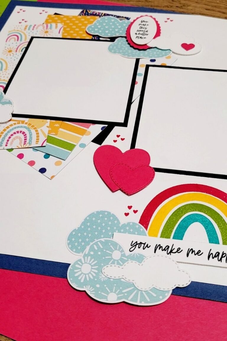 Scrapbooking Global Blog Hop January 2022: Rainbow of Happiness