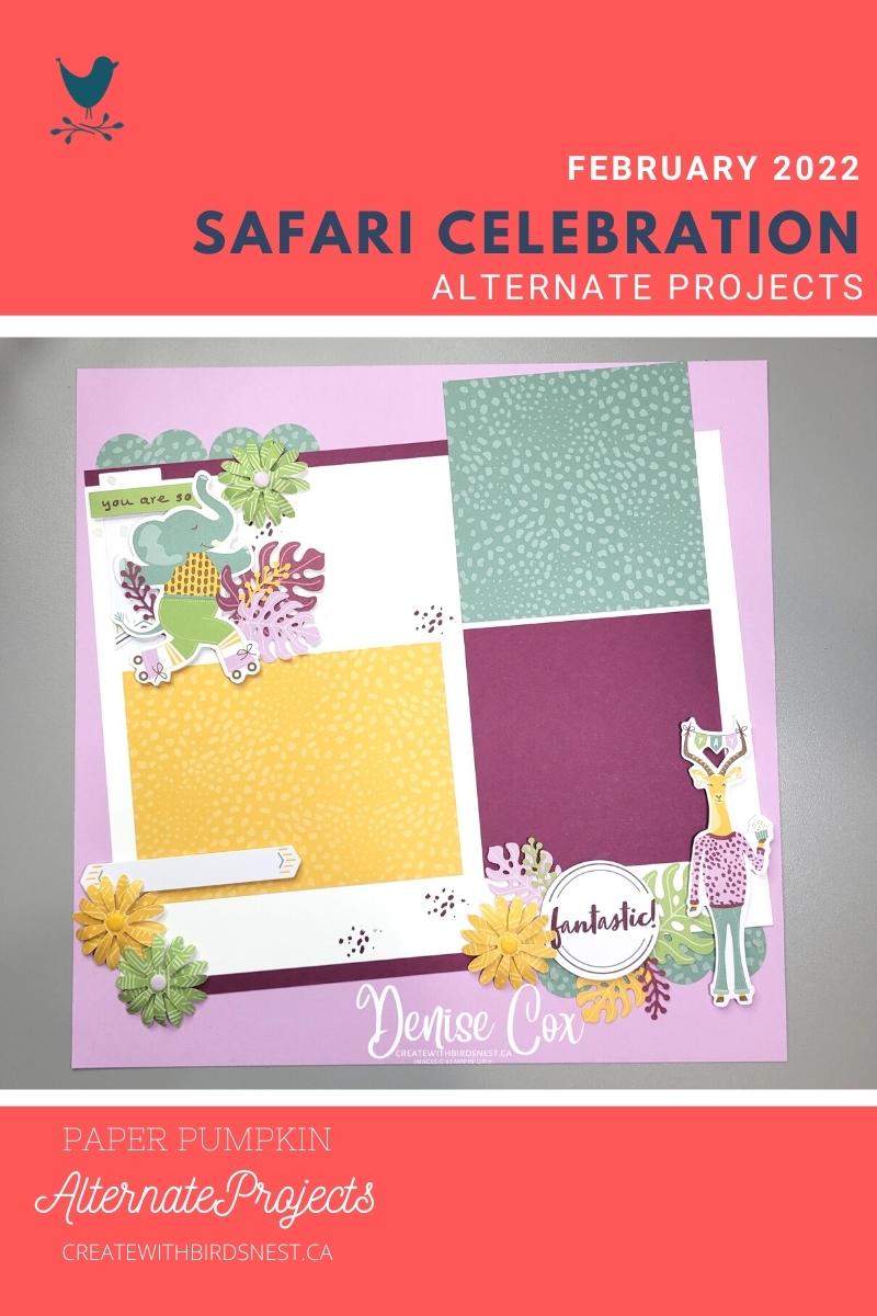 Safari Celebration Paper Pumpkin Alternate Projects via @denise34