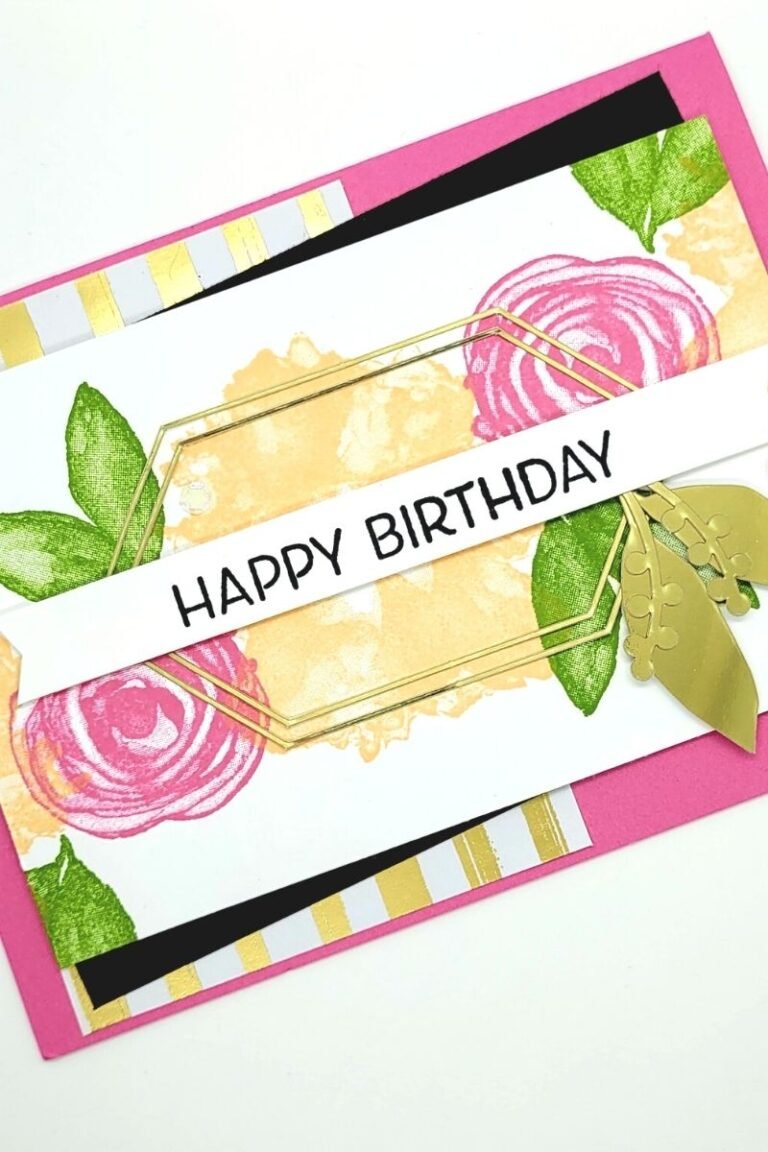 Artistically Inked Happy Birthday Card