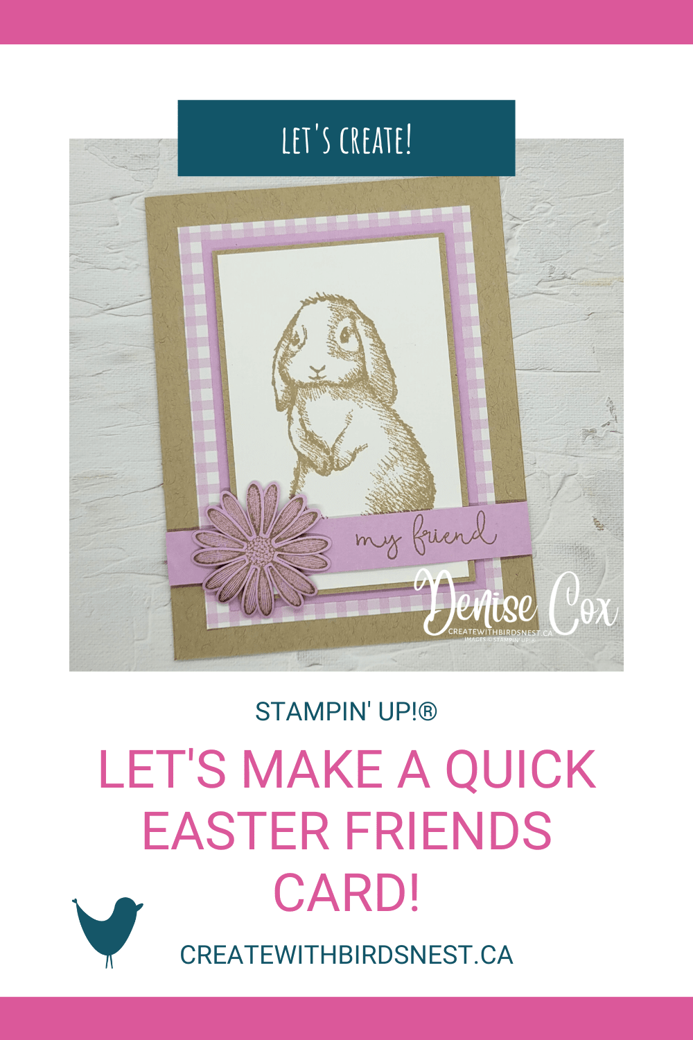 Let’s Make a Quick Easter Friends Card! via @denise34