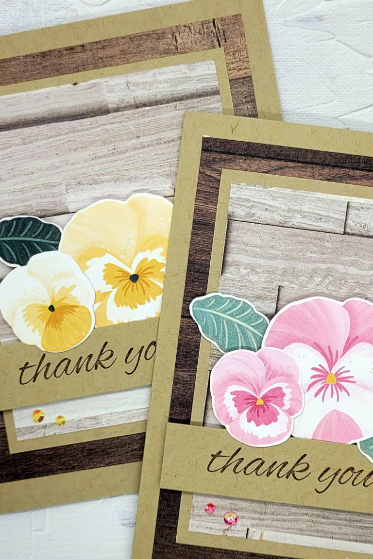 In Good Taste & Pansy Petals – April 2022 – Customer Thank You Cards