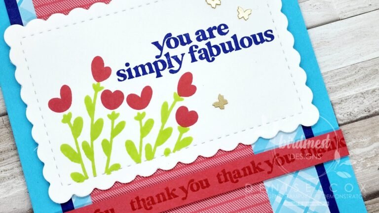 Simply Fabulous Stampin' Up! Thank You Card featuring the 2022-2024 In Colors