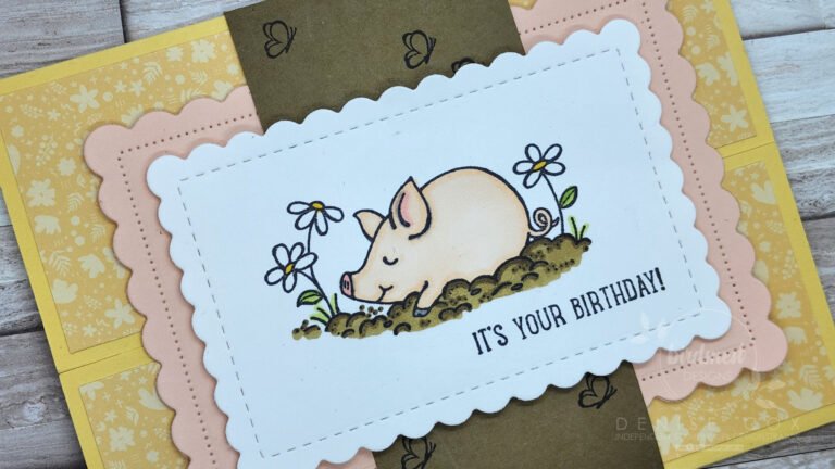 tampin' Up! This Birthday Piggy_ Fun Fold Belly Band