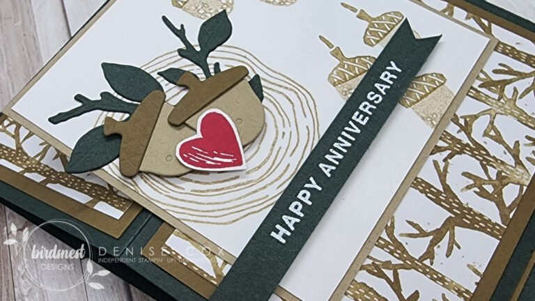 Let’s make a Fun Fold Card with the Ringed With Nature Bundle