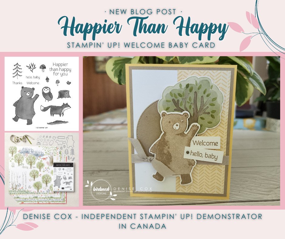 Happier Than Happy Baby Card • Denise Cox