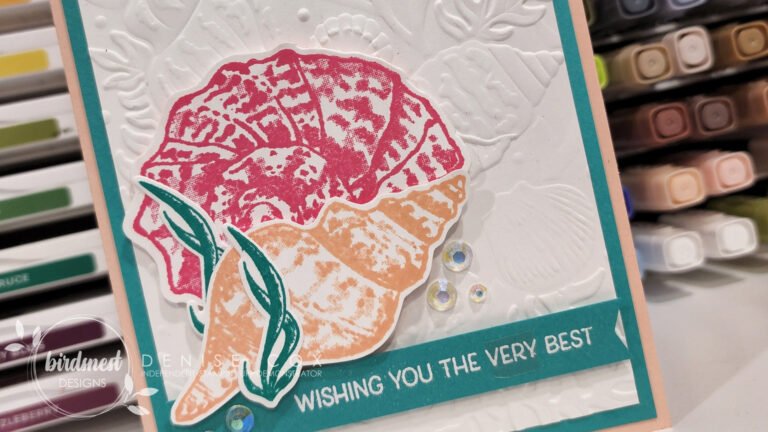 Stampin' Up! Friends Are Like Seashells best wishes card