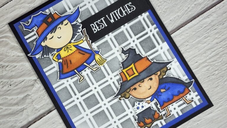 Best Witches: Stenciled Background Technique