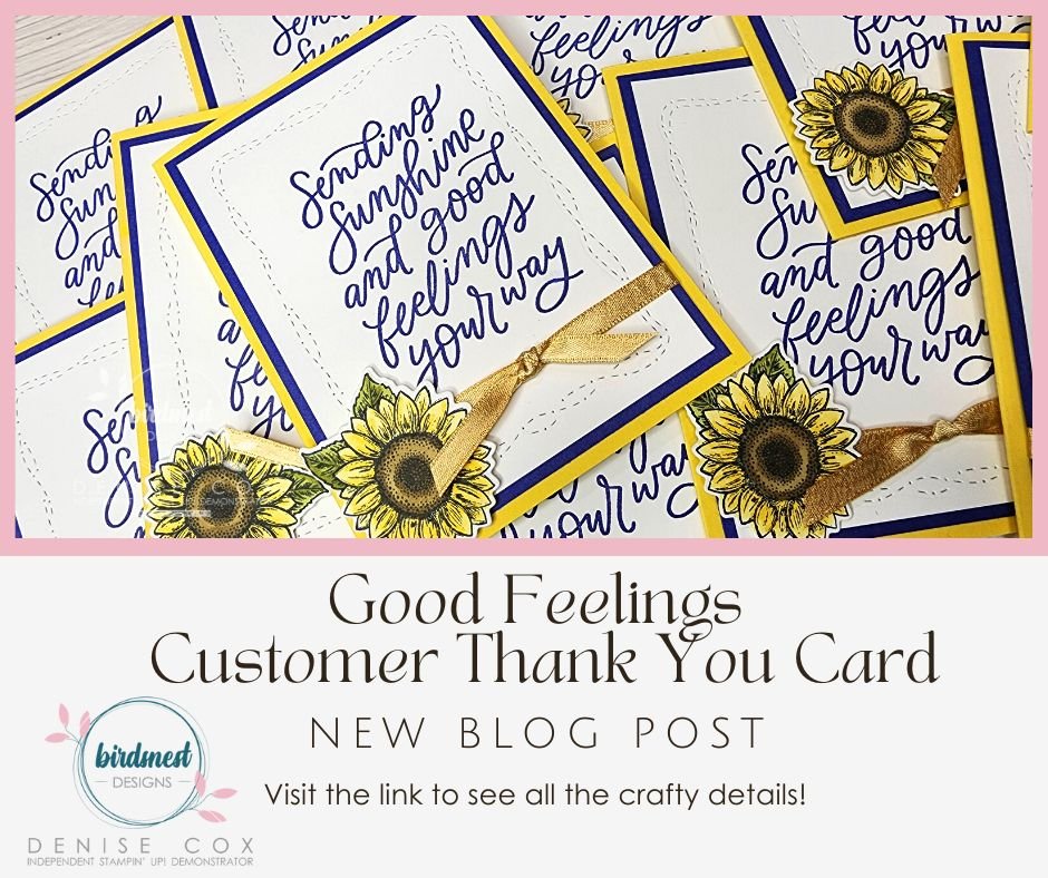 Good Feelings Customer Thank You Cards • Denise Cox