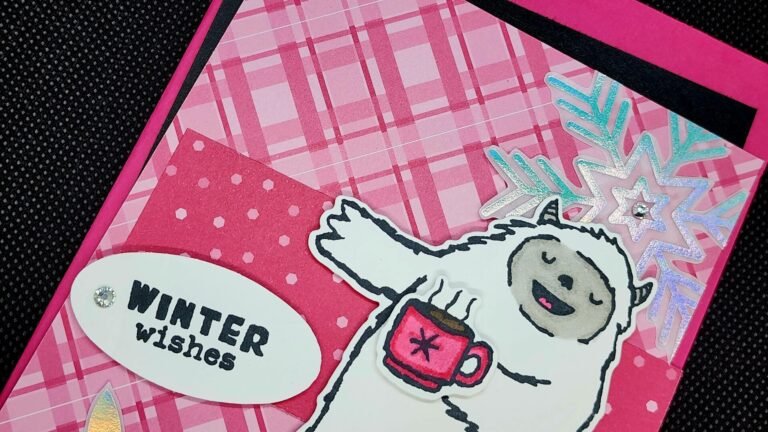 Stampin Up Pink Yeti To Party bundle card