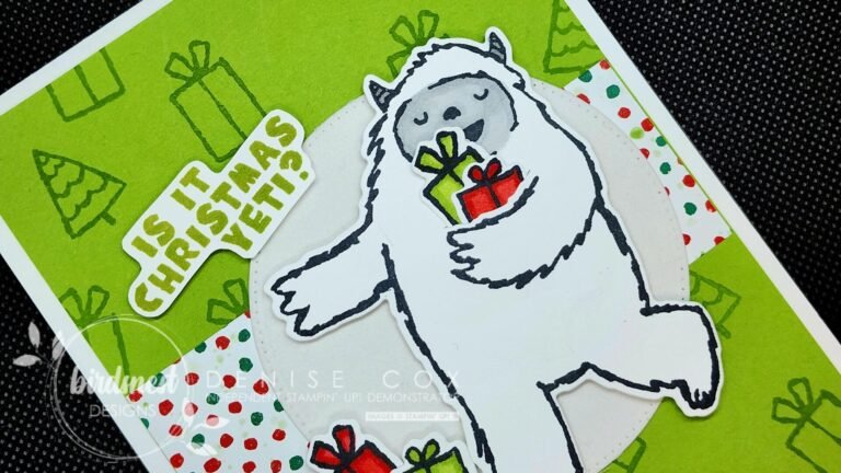 Fun Card Tutorial: Is It Christmas Yeti?