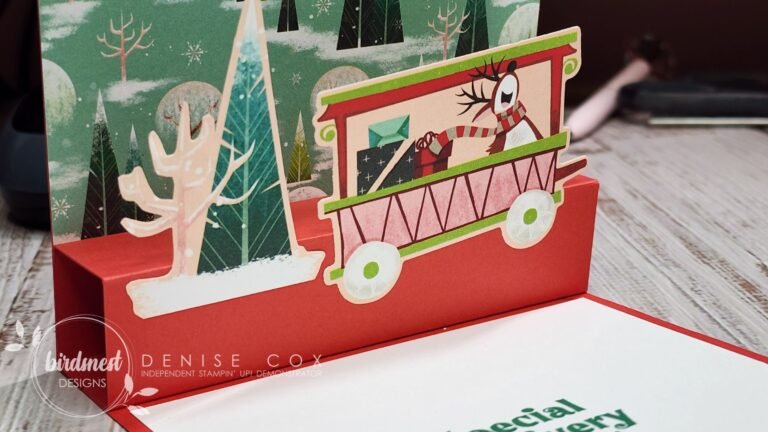 Pop Up card made with Santa Express product suite