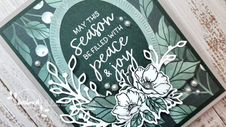 Stampin Up Fitting Florets Elegant Christmas Card