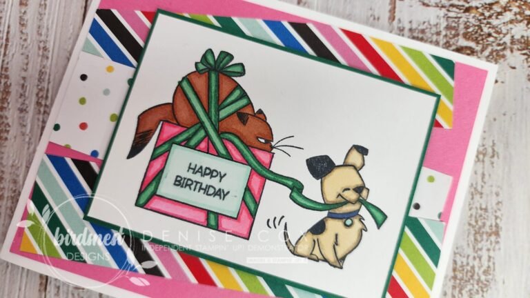 Stampin Up North Pole Mischief Birthday - Denise Cox Birdsnest Designs