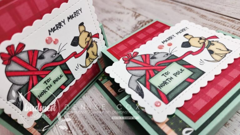 Stampin Up North Pole Mischief Pop Up Front Step Panel Christmas Card