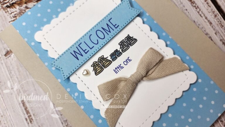 Simple Warm Welcome Baby Card