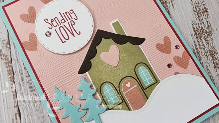 Close up photo of the front of the Sweet Gingerbread card