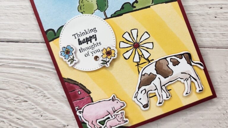 On The Farm Fun Fold Card