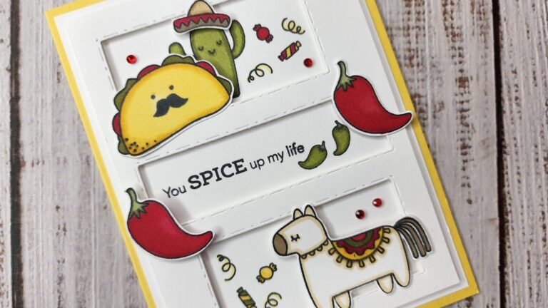Close up of Taco Fiesta card front