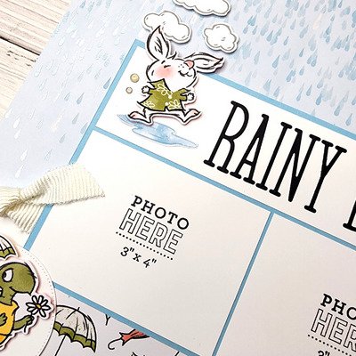 Rain Or Shine Scrapbook Page