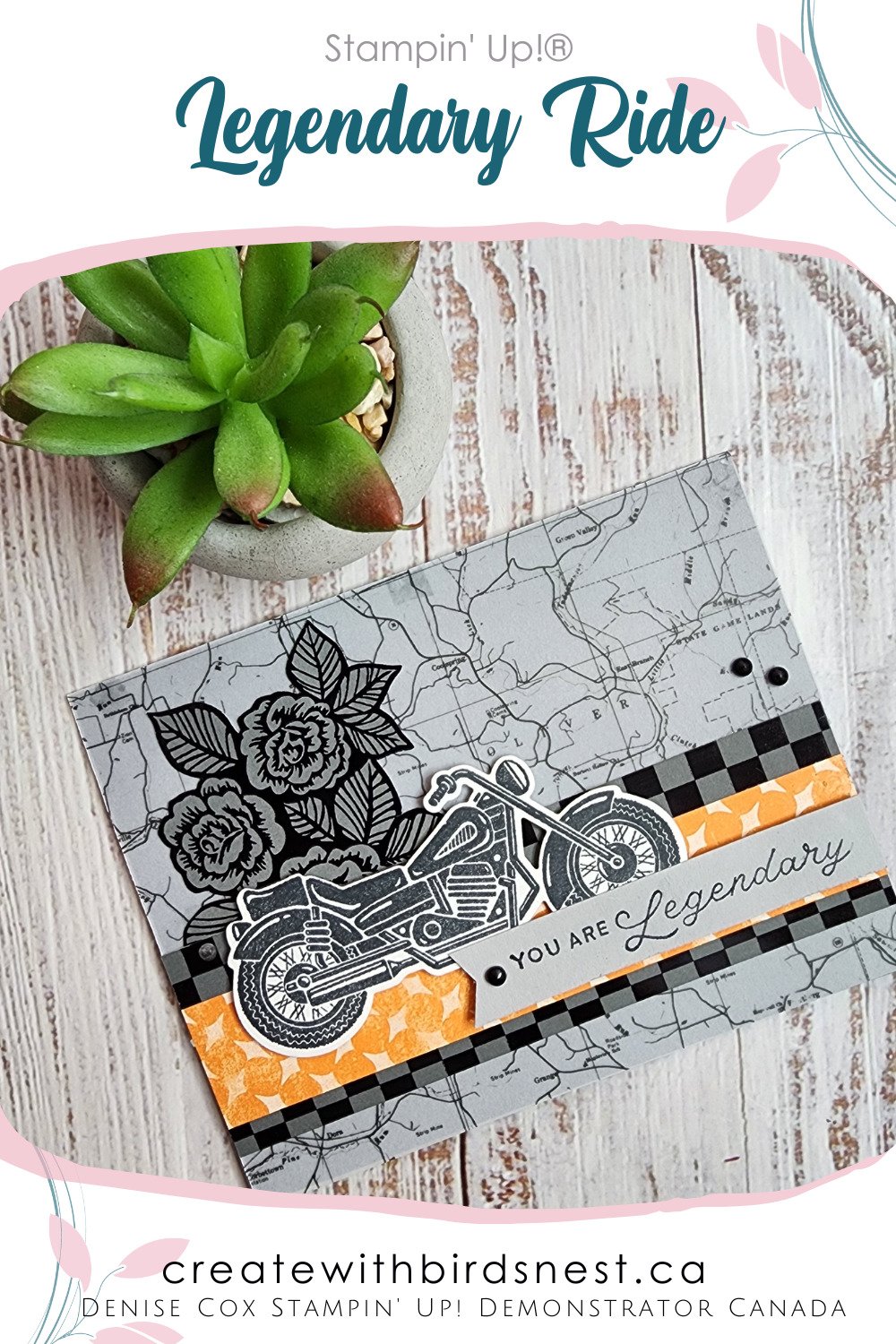 Stampin’ Up! Legendary Ride via @denise34