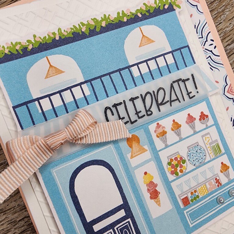 Accordion Gift Card Holder with Les Shoppes