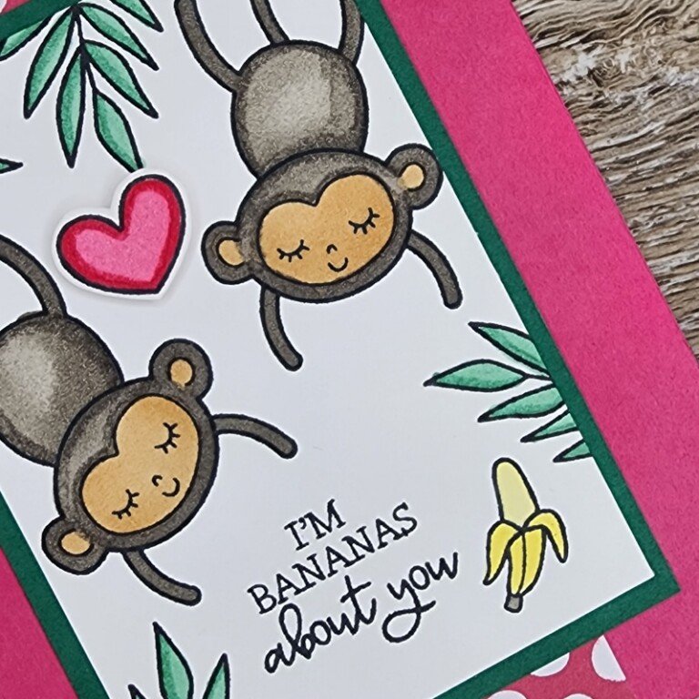 Simple Card with Stampin' Up! Little Monkey