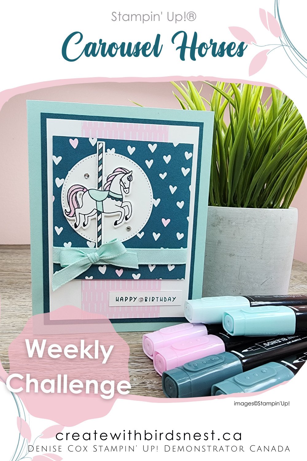 Carousel Horses Colour Challenge via @denise34