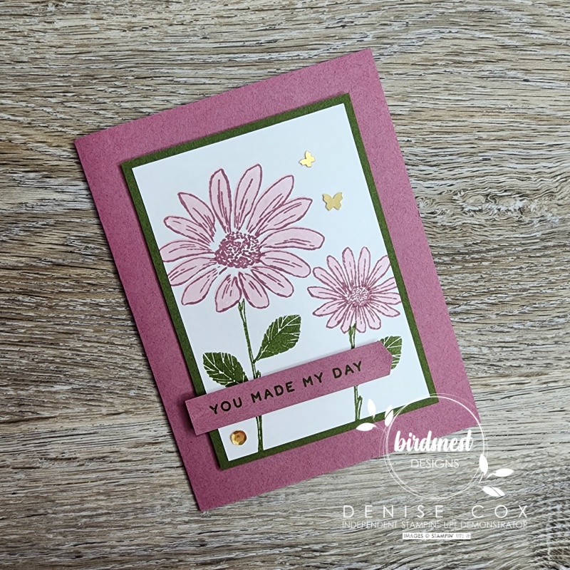 Photo of the Stampin' Up! Cheerful Daisies thank you card