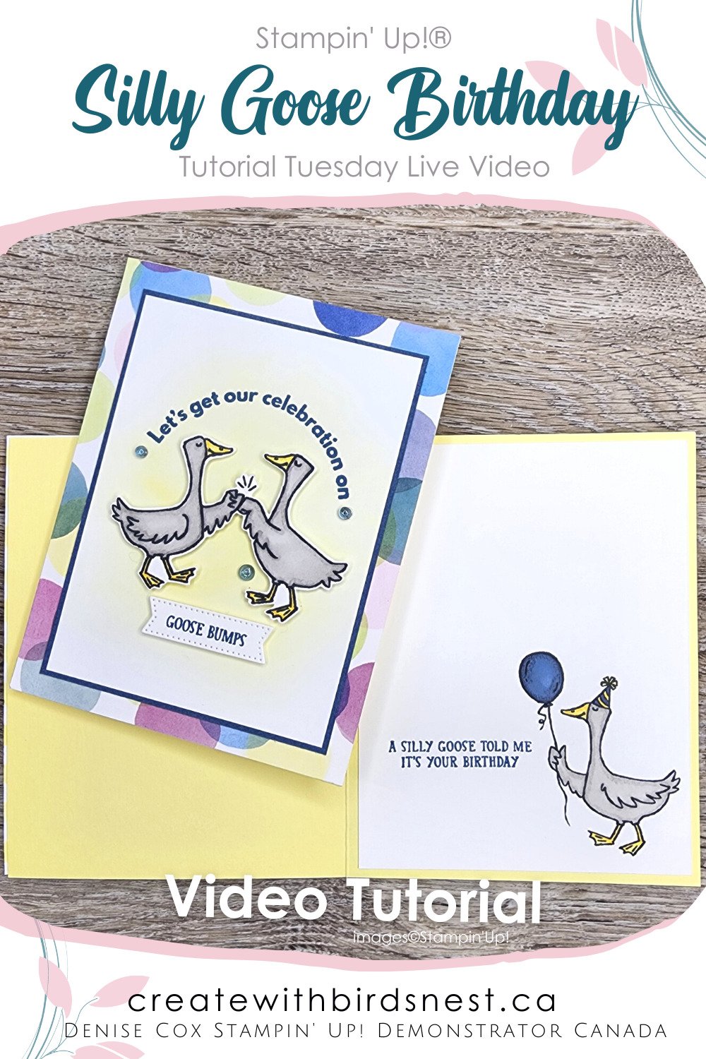 Stampin' Up! Silly Goose via @denise34