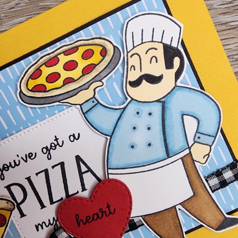 Close up photo of the Supremely Awesome Stampin' Up! card