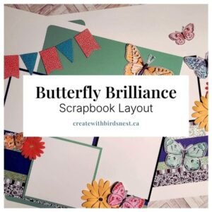 Butterfly Brilliance Scrapbook Layout