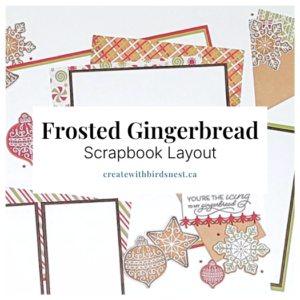 Frosted Gingerbread Scrapbook Layout