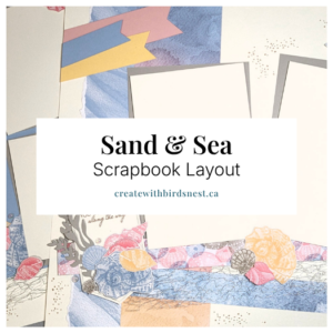 Sand and Sea Scrapbook Layout
