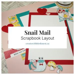 Snail Mail Scrapbook Layout