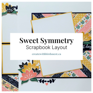 Sweet Symmetry Scrapbook Layout