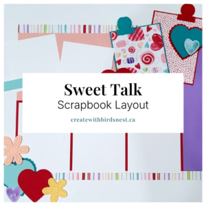 Sweet Talk Scrapbook Layout